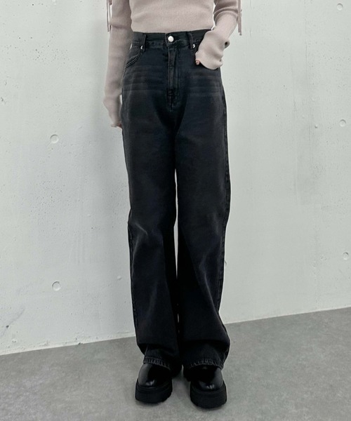 「archives」 デニムパンツ SMALL ブルー レディース_画像3