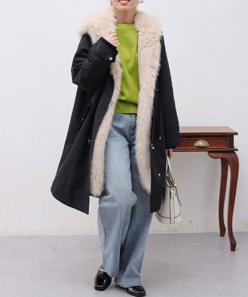 「Chez toi」 モッズコート FREE カーキ レディース_画像6