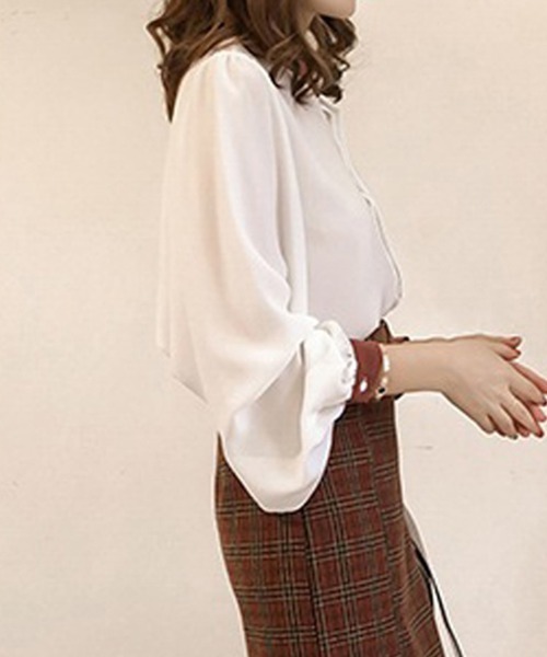 「Miniministore」 長袖ブラウス X-LARGE ホワイト レディース_画像6