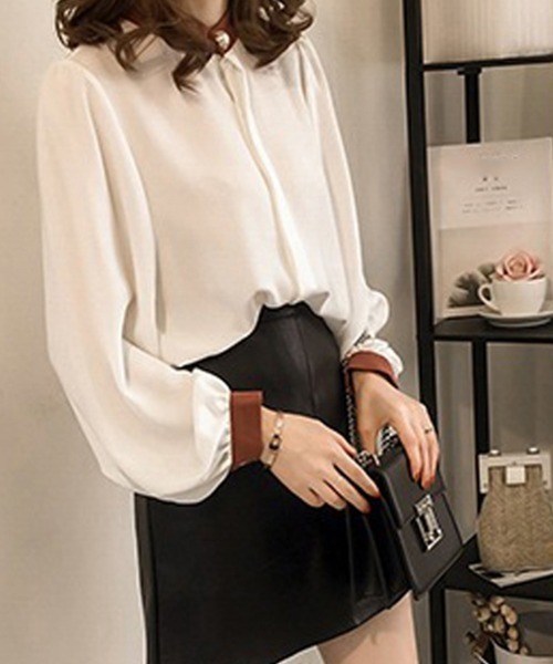 「Miniministore」 長袖ブラウス X-LARGE ホワイト レディース_画像7