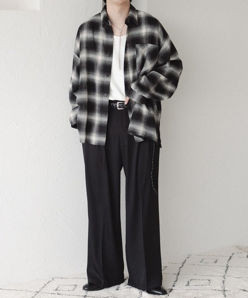 「epnok」 スラックス LARGE ブラック メンズ_画像7