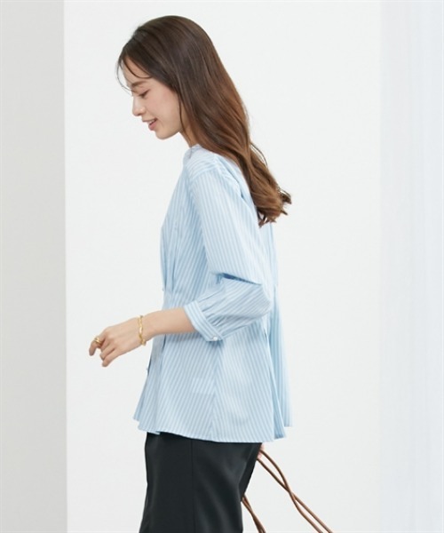 「7days Life Styling」 「GERMINATION」7分袖ブラウス L ホワイト レディース_画像4