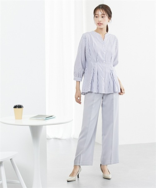 「7days Life Styling」 「GERMINATION」7分袖ブラウス L ホワイト レディース_画像7