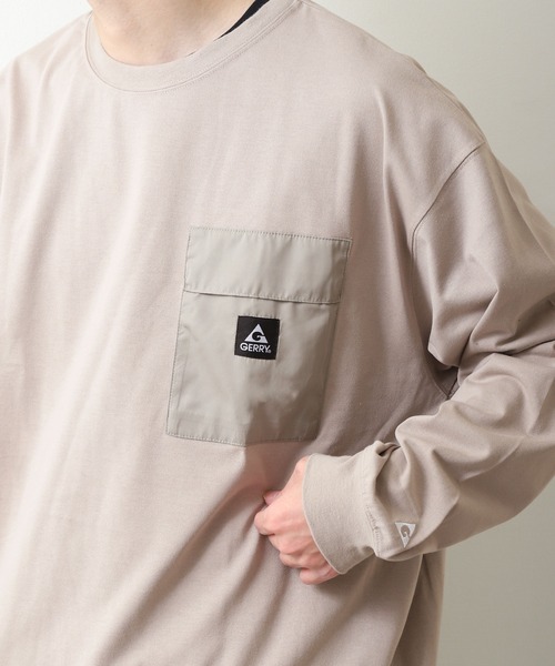 「GERRY」 長袖カットソー LARGE グレイッシュベージュ レディース_画像6