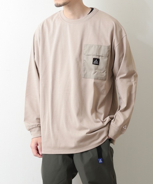 「GERRY」 長袖カットソー LARGE グレイッシュベージュ レディース_画像7