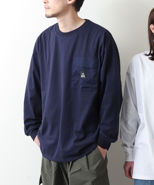 「GERRY」 長袖カットソー LARGE グレイッシュベージュ レディース_画像9