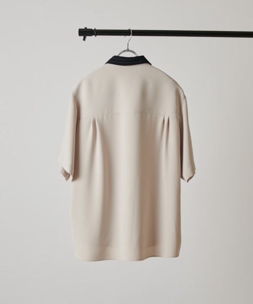 シャツ 「CULLNI exclusive for Lui's」クレリック半袖ZIPシャツジャケット メンズの画像