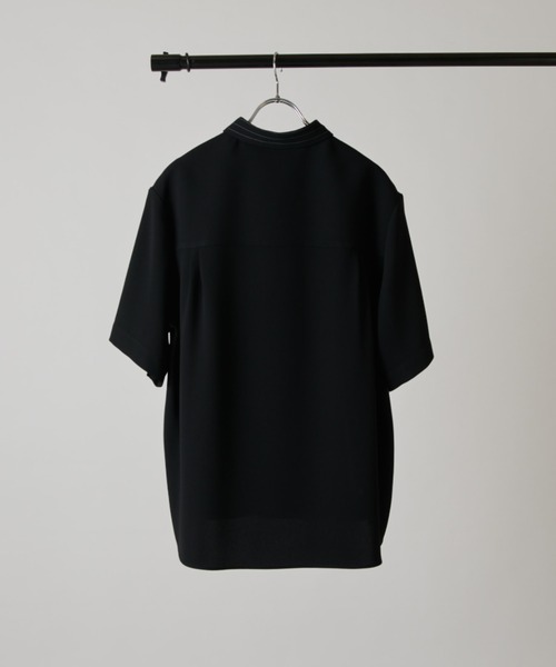 シャツ 「CULLNI exclusive for Lui's」クレリック半袖ZIPシャツジャケット メンズの画像