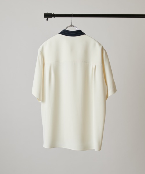 シャツ 「CULLNI exclusive for Lui's」クレリック半袖ZIPシャツジャケット メンズの画像