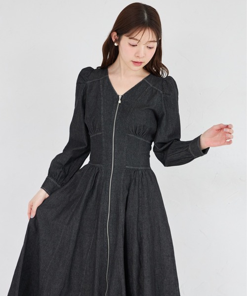 tocco closet（トッコ クローゼット） ワンピース パールジップ