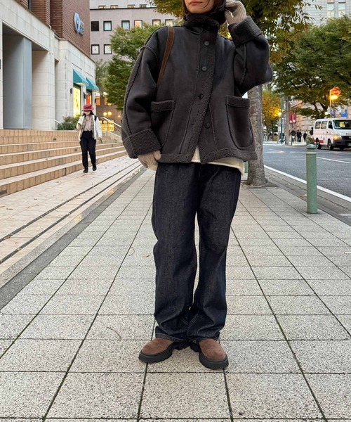 「CANAL JEAN」 ジャケット ONE SIZE チャコールグレー レディースの画像