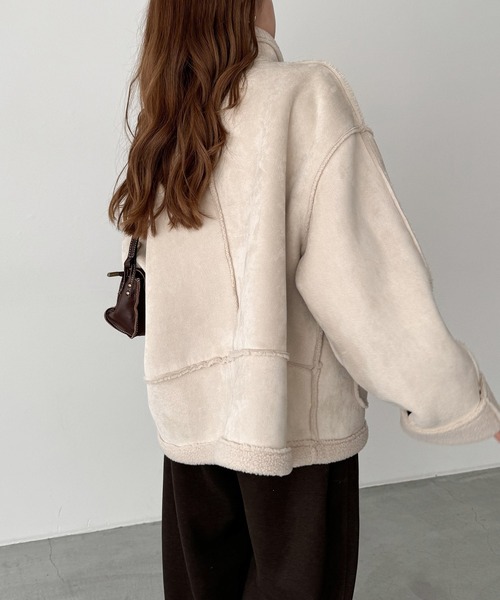 「CANAL JEAN」 ジャケット ONE SIZE チャコールグレー レディースの画像