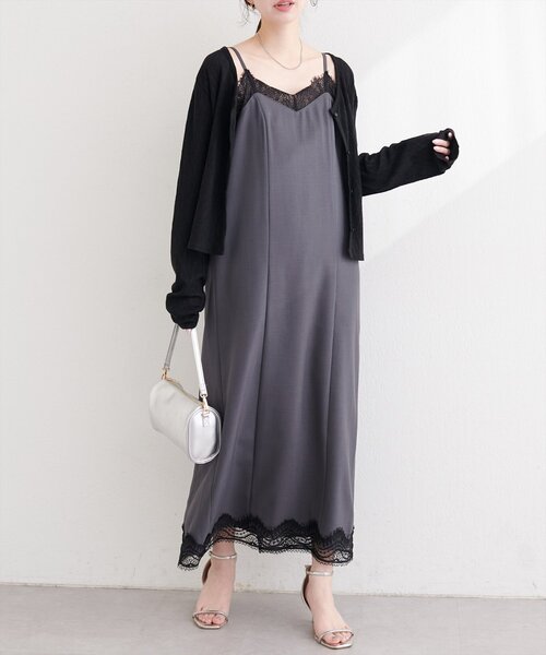 【NATURAL】クレープ コットン カーディガン natural couture カーディガン ランダムクレープカットソー2WAYカーデ