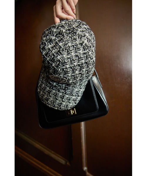 Her lip to キャップ 帽子 Twinkle Tweed Logo Cap レディース