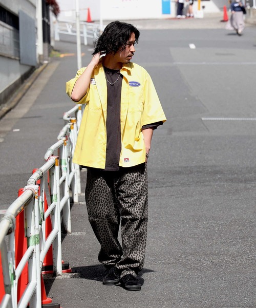「BEN DAVIS」 半袖シャツ M イエロー メンズ_画像8