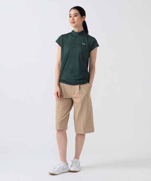 GOLF 新品　BEAMS 　ストレッチツイルキュロット ひざ下丈 / LABEL PURPLE パンツ ゴルフ） GOLF（ビームス BEAMS レディースウェア