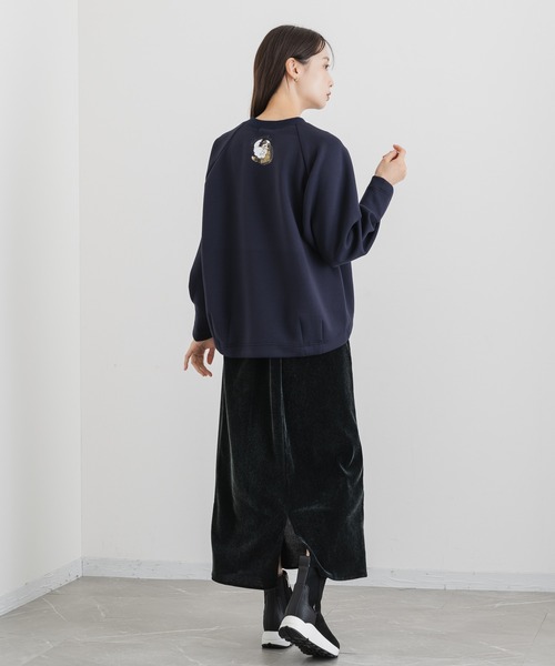 「KATHARINE ROSS」 スウェットカットソー MEDIUM ネイビー レディース_画像2