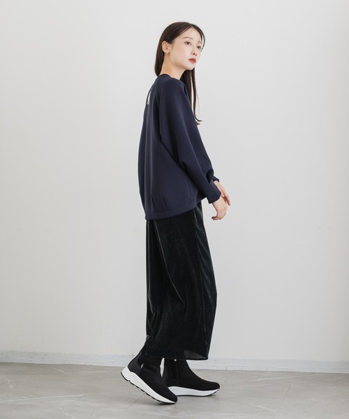 「KATHARINE ROSS」 スウェットカットソー MEDIUM ネイビー レディース_画像3