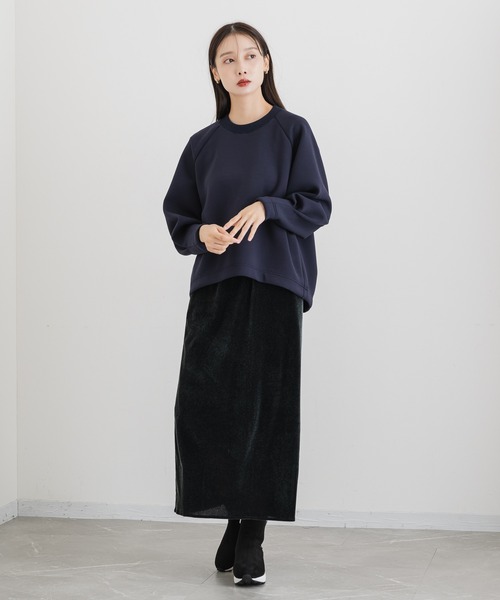 「KATHARINE ROSS」 スウェットカットソー MEDIUM ネイビー レディース_画像4