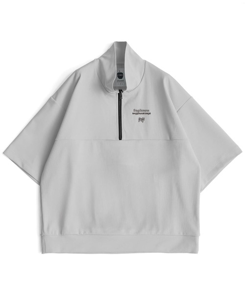 SHAREEF（シャリーフ） tシャツ GEORGETTE JQ HALF-ZIP S/S メンズ