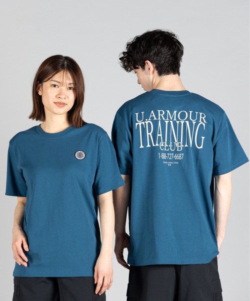 UNDER ARMOUR（アンダーアーマー） tシャツ UAヘビーウエイト パッチ UAヘビーウエイト ショートスリーブ Tシャツ〈ナイトトレーニング〉