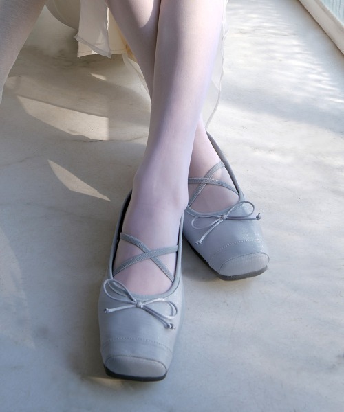 バレエシューズ パンプス TOE CAP BALLET FLATSの画像