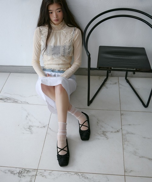 バレエシューズ パンプス TOE CAP BALLET FLATSの画像