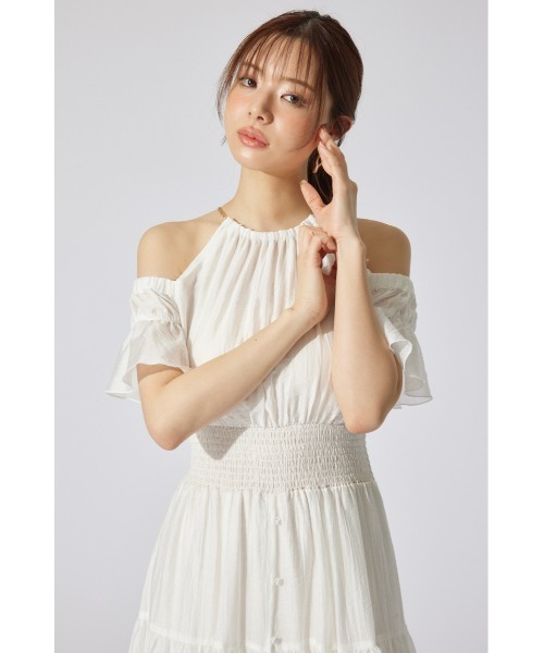 「rienda」 半袖ワンピース MEDIUM ライトグリーン レディース_4