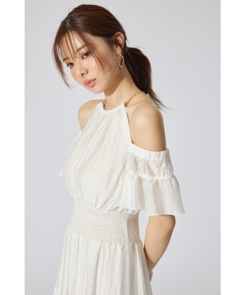 「rienda」 半袖ワンピース MEDIUM ライトグリーン レディース_5