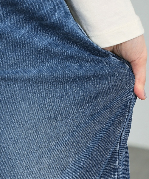 「EDWIN」 デニムパンツ SMALL ライトインディゴブルー レディース_画像6