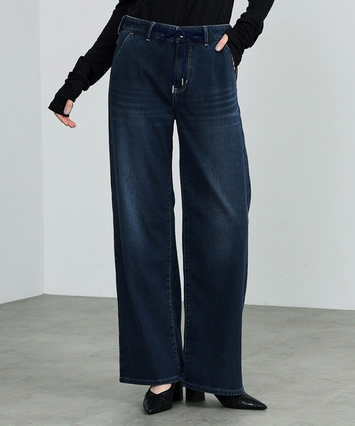 「EDWIN」 デニムパンツ SMALL ライトインディゴブルー レディース_画像8