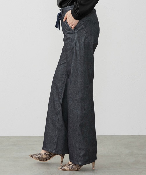 「EDWIN」 デニムパンツ SMALL ライトインディゴブルー レディース_画像9