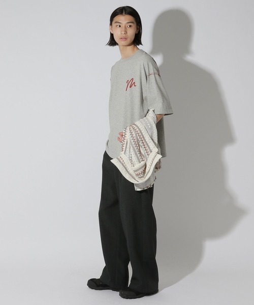 LAKOLE（ラコレ） tシャツ Bロゴ配色ステッチT / 672856 メンズ