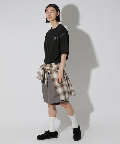 LAKOLE（ラコレ） tシャツ Bロゴ配色ステッチT / 672856 メンズ