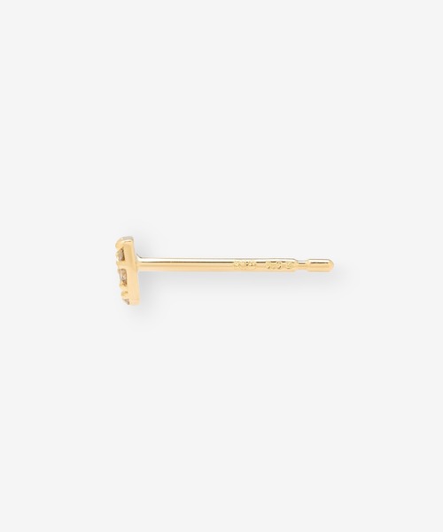ピアス K18 イエローゴールド ダイヤモンド ハート ピアス BLOOM/ブルーム レディースの画像