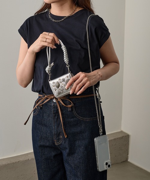 perche（ペルケ） ミニ スマホショルダー 財布 「perche」マルチ
