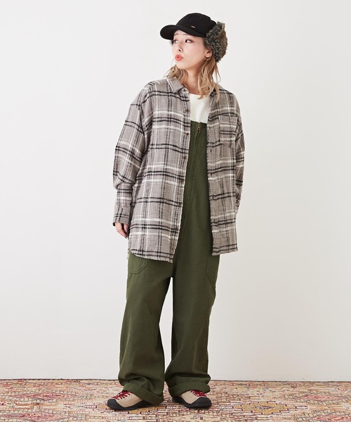 「CUBE SUGAR」 長袖シャツ M グレー レディース_画像2