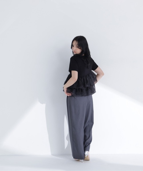 tシャツ 「追加生産予約」カットドビーティアードカットソー レディースの画像