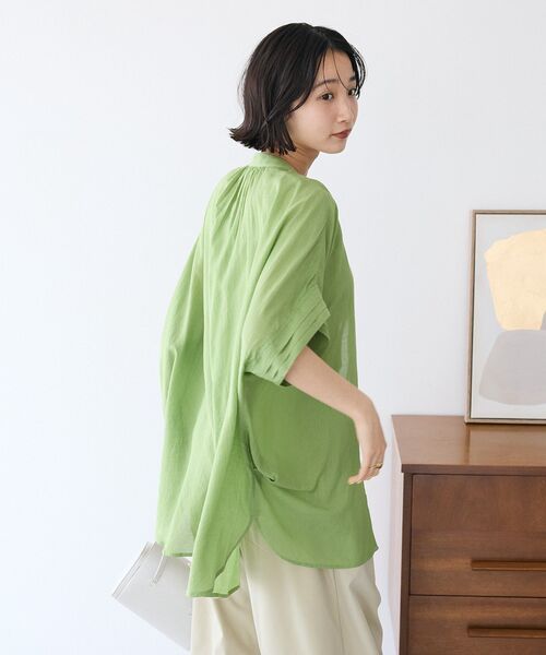 「CRAFT STANDARD BOUTIQUE」 半袖チュニック FREE ベージュ レディース_画像5