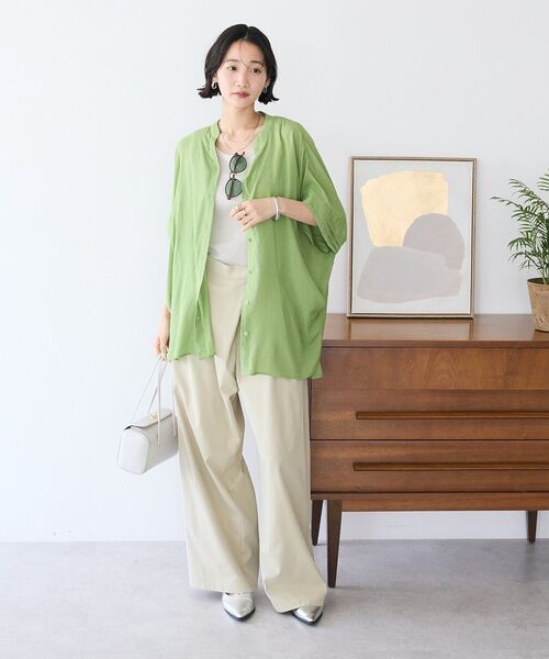 「CRAFT STANDARD BOUTIQUE」 半袖チュニック FREE ベージュ レディース_画像7