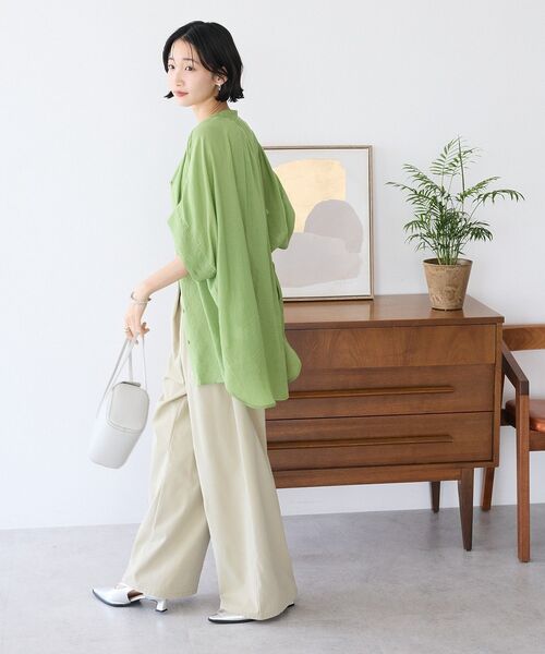 「CRAFT STANDARD BOUTIQUE」 半袖チュニック FREE ベージュ レディース_画像8
