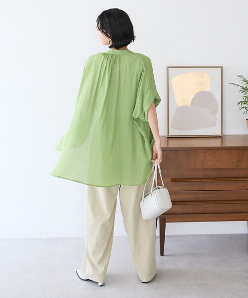 「CRAFT STANDARD BOUTIQUE」 半袖チュニック FREE ベージュ レディース_画像9