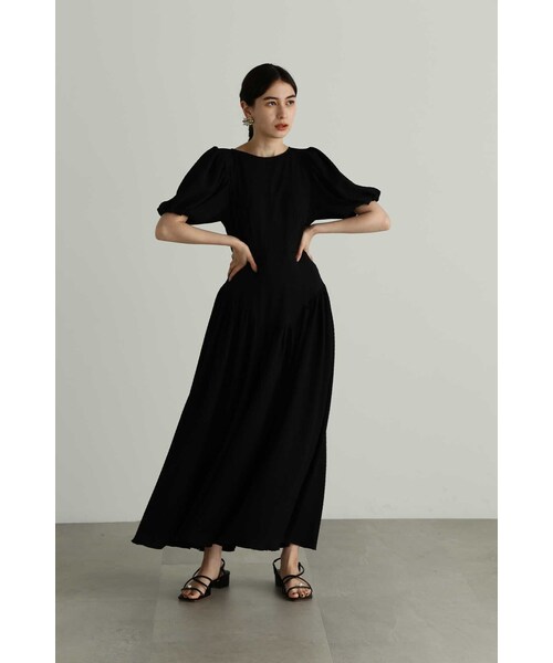 「JILL STUART」 半袖ワンピース 2 ブラック レディース_画像3