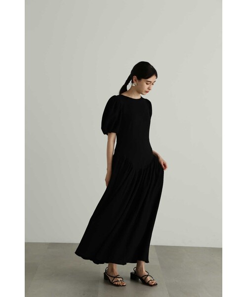 「JILL STUART」 半袖ワンピース 2 ブラック レディース_画像4
