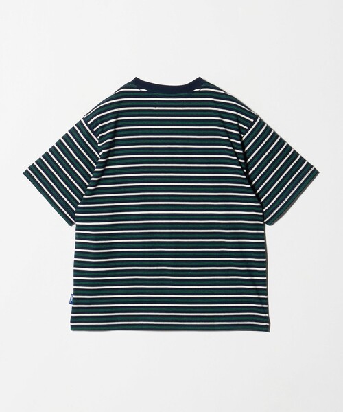 N!ce SHOP 半袖ボーダーTシャツ ネイビー XS ナイス NICE NICE WEATHER tシャツ 半袖 「NICE WEATHER」ウィメンズ ボーダー