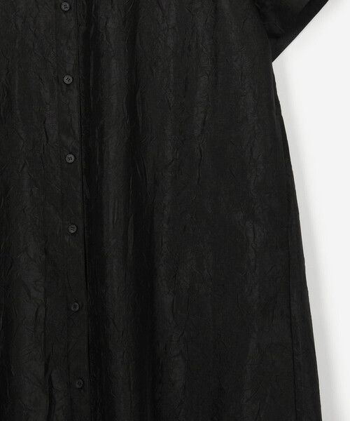 「Bshop」 シャツワンピース ONE ブラック レディース_画像6