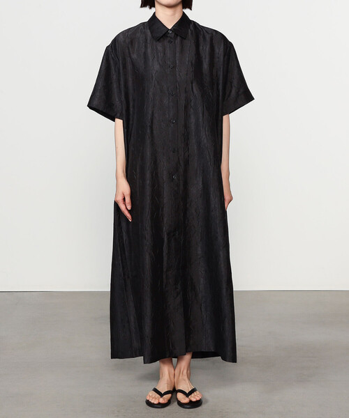 「Bshop」 シャツワンピース ONE ブラック レディース_画像8