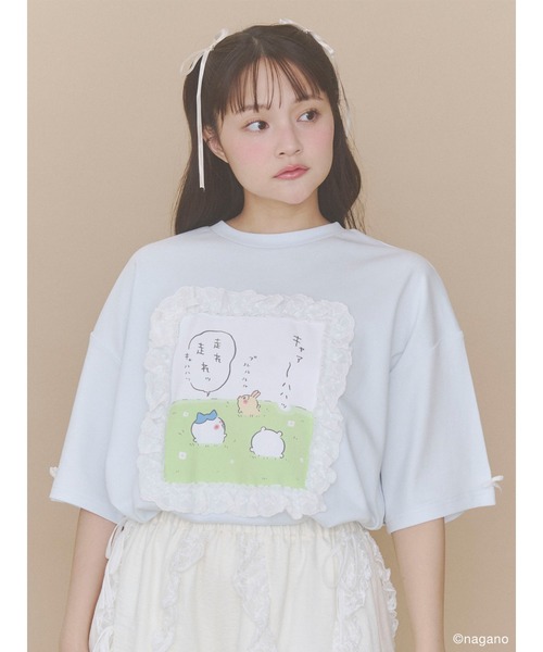 merry jenny（メリージェニー） tシャツ 半袖 ちいかわフリルTee