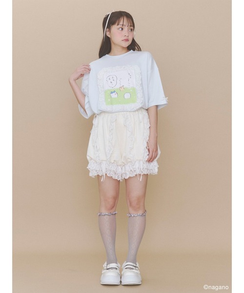 merryJenny メリージェニー ちいかわフリルTee Tシャツ 新品未使用 merry jenny（メリージェニー） tシャツ 半袖 ちいかわフリルTee