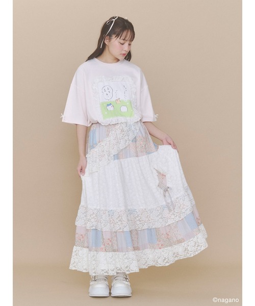 merry jenny（メリージェニー） tシャツ 半袖 ちいかわフリルTee